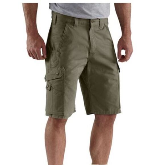 Carhartt Relaxed Fit Ripstop Cargo Work Shorts Moss Green 46 - Picture 1 of 13